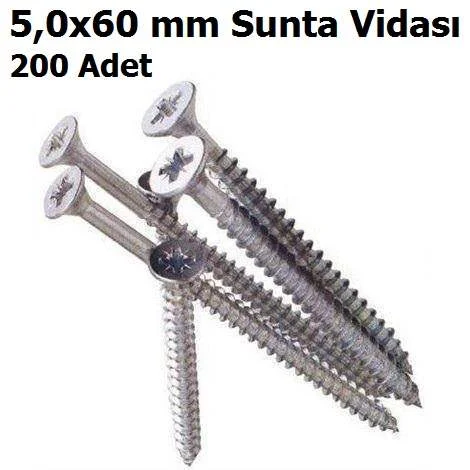 BEYCO SUNTA VİDASI 5X60 (kUTU 200 ad) - Adet