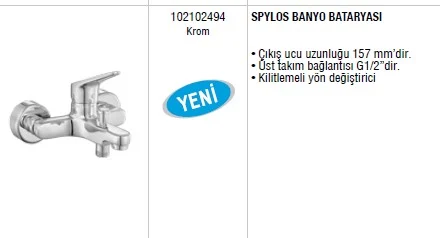 ELMOR ECA SPYLOS BANYO BATARYASI - Adet
