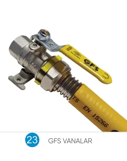 GFS GFS GAZ VANASI DN25X1/2 1/2" ERKEK RED. - Adet