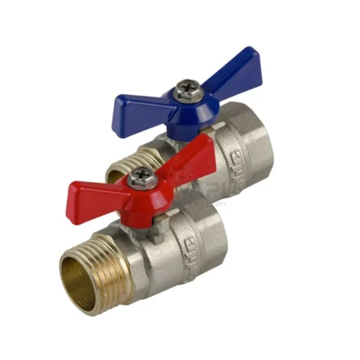 KALDE Mini Küresel Vana - Metal 1/2" Kırmızı